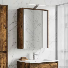    Fürdőszobai tükörszekrény Füstölt tölgy 43 x 16 x 62.5 cm