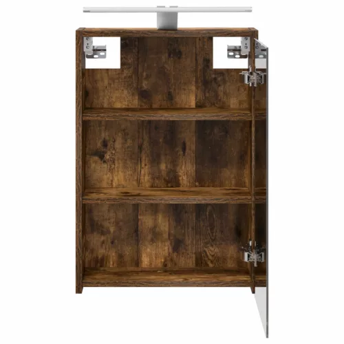  Fürdőszobai tükörszekrény Füstölt tölgy 43 x 16 x 62.5 cm