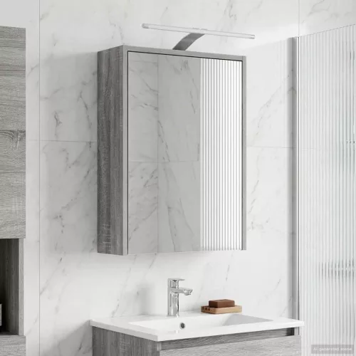  Fürdőszobai tükörszekrény Szürke Sonoma 43 x 16 x 62.5 cm