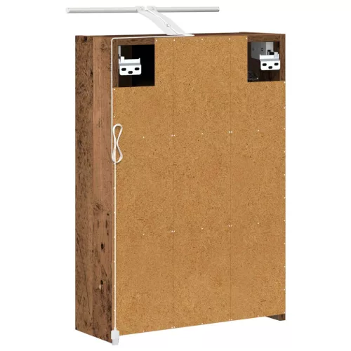  Fürdőszobai tükörszekrény Öreg fa 43 x 16 x 62.5 cm Faanyag