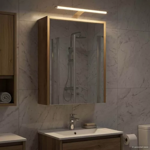  Fürdőszobai tükörszekrény Művészi tölgy 43 x 16 x 62.5 cm