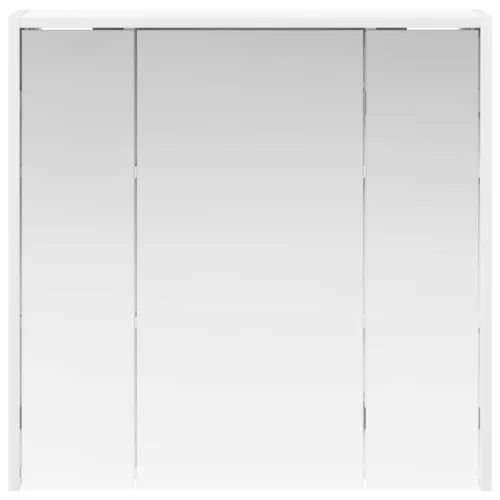  Fürdőszobai tükörszekrény Fehér 63,5 x 16 x 62,5 cm Faanyag