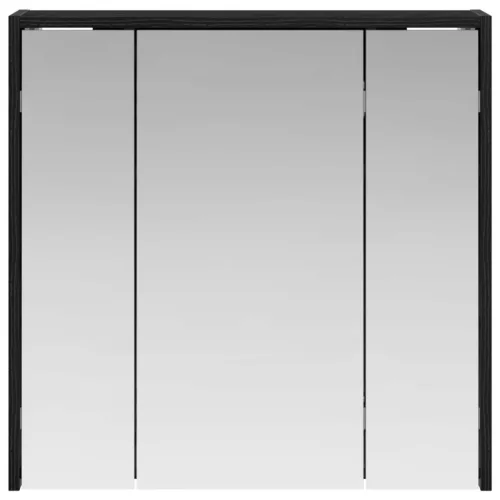  Fürdőszobai tükörszekrény Fekete tölgy 63,5 x 16 x 62,5 cm