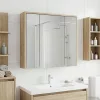  Fürdőszobai tükörszekrény Sonoma tölgy 63,5 x 16 x 62,5 cm