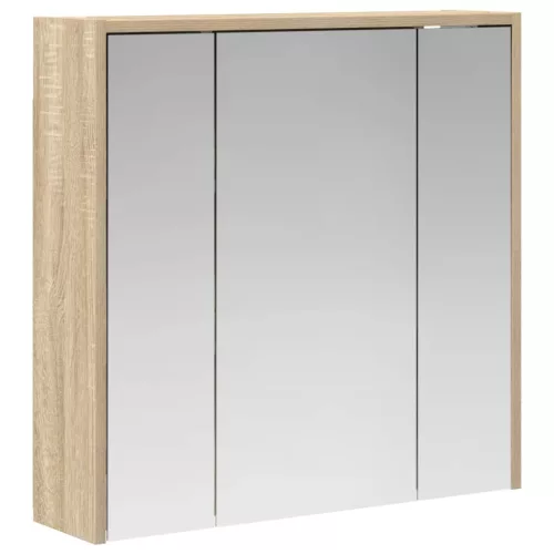  Fürdőszobai tükörszekrény Sonoma tölgy 63,5 x 16 x 62,5 cm