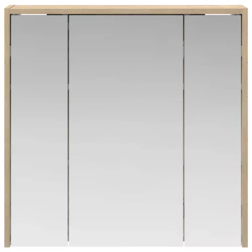  Fürdőszobai tükörszekrény Sonoma tölgy 63,5 x 16 x 62,5 cm