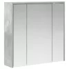  Fürdőszobai tükörszekrény Beton Szürke 63,5 x 16 x 62,5 cm