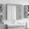  Fürdőszobai tükörszekrény Beton Szürke 63,5 x 16 x 62,5 cm