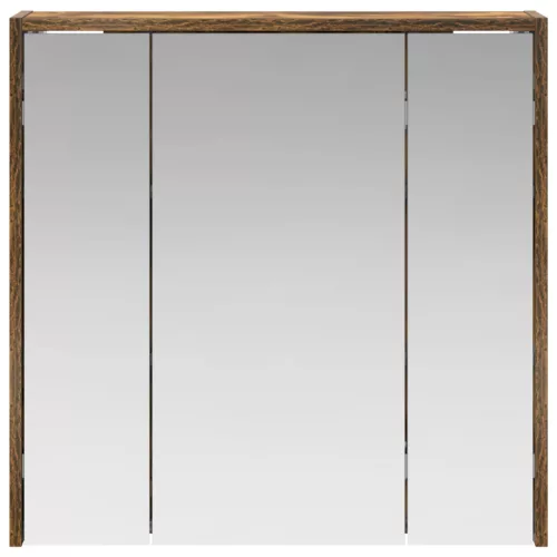  Fürdőszobai tükörszekrény Füstölt tölgy 63,5 x 16 x 62,5 cm