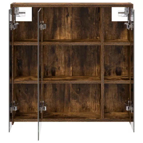  Fürdőszobai tükörszekrény Füstölt tölgy 63,5 x 16 x 62,5 cm