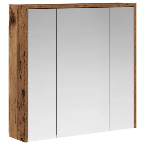  Fürdőszobai tükörszekrény Öreg fa 63,5 x 16 x 62,5 cm Faanyag