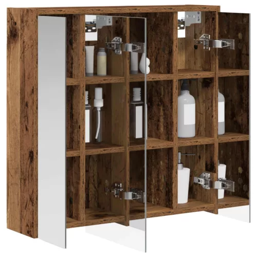  Fürdőszobai tükörszekrény Öreg fa 63,5 x 16 x 62,5 cm Faanyag