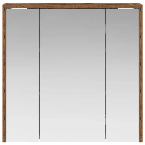  Fürdőszobai tükörszekrény Öreg fa 63,5 x 16 x 62,5 cm Faanyag