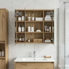    Fürdőszobai tükörszekrény Művészi tölgy 63,5 x 16 x 62,5 cm