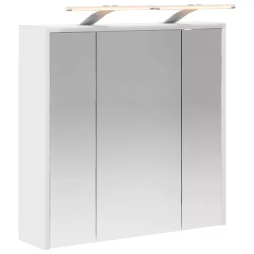 Fürdőszobai tükörszekrény Fehér 63,5 x 16 x 62,5 cm Faanyag