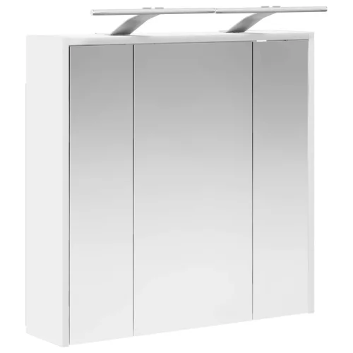  Fürdőszobai tükörszekrény Fehér 63,5 x 16 x 62,5 cm Faanyag