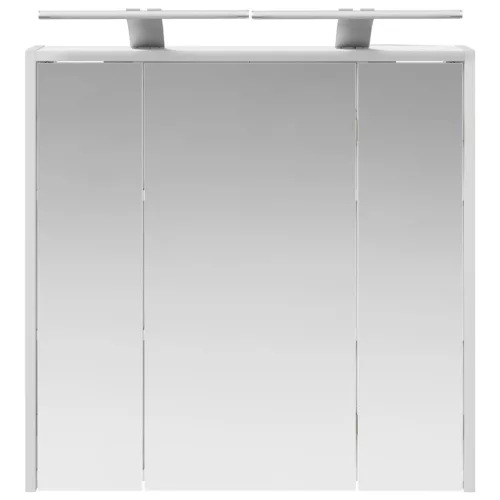  Fürdőszobai tükörszekrény Fehér 63,5 x 16 x 62,5 cm Faanyag