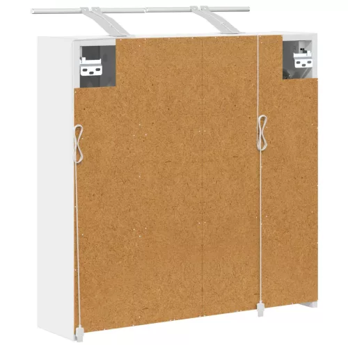  Fürdőszobai tükörszekrény Fehér 63,5 x 16 x 62,5 cm Faanyag