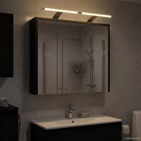    Fürdőszobai tükörszekrény Fekete tölgy 63,5 x 16 x 62,5 cm