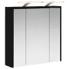 Fürdőszobai tükörszekrény Fekete tölgy 63,5 x 16 x 62,5 cm