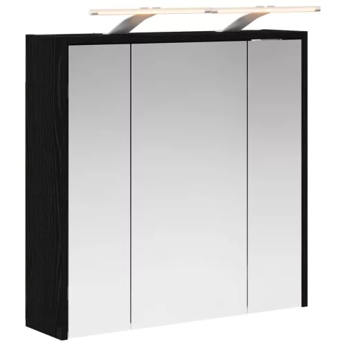  Fürdőszobai tükörszekrény Fekete tölgy 63,5 x 16 x 62,5 cm