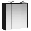  Fürdőszobai tükörszekrény Fekete tölgy 63,5 x 16 x 62,5 cm