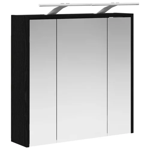  Fürdőszobai tükörszekrény Fekete tölgy 63,5 x 16 x 62,5 cm