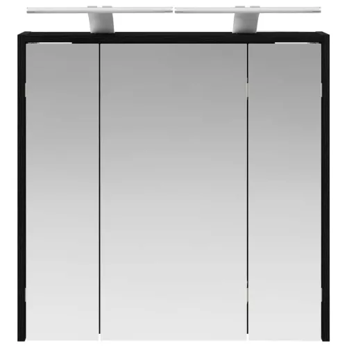  Fürdőszobai tükörszekrény Fekete tölgy 63,5 x 16 x 62,5 cm