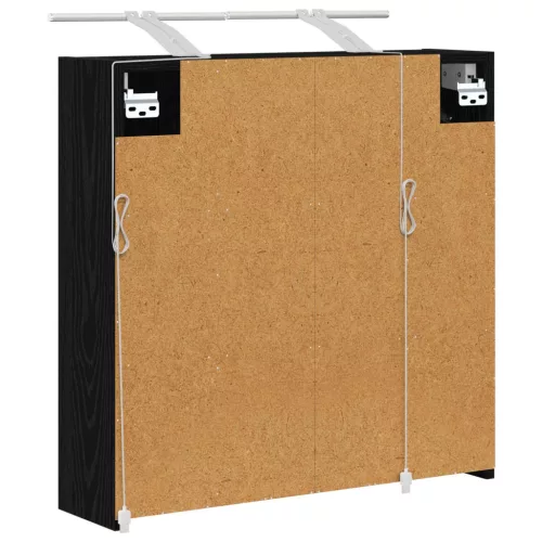  Fürdőszobai tükörszekrény Fekete tölgy 63,5 x 16 x 62,5 cm