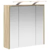  Fürdőszobai tükörszekrény Sonoma tölgy 63,5 x 16 x 62,5 cm