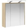  Fürdőszobai tükörszekrény Sonoma tölgy 63,5 x 16 x 62,5 cm