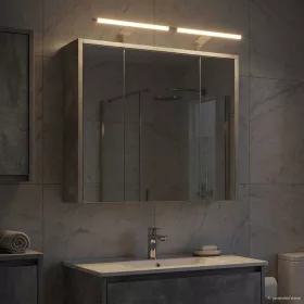    Fürdőszobai tükörszekrény Beton Szürke 63,5 x 16 x 62,5 cm