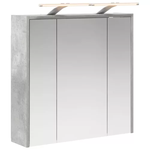  Fürdőszobai tükörszekrény Beton Szürke 63,5 x 16 x 62,5 cm