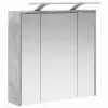  Fürdőszobai tükörszekrény Beton Szürke 63,5 x 16 x 62,5 cm