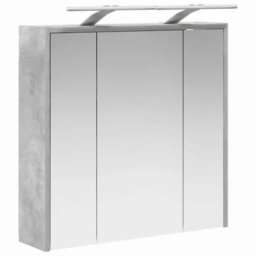  Fürdőszobai tükörszekrény Beton Szürke 63,5 x 16 x 62,5 cm