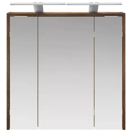  Fürdőszobai tükörszekrény Füstölt tölgy 63,5 x 16 x 62,5 cm