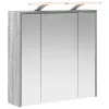  Fürdőszobai tükörszekrény Szürke Sonoma 63,5 x 16 x 62,5 cm