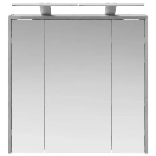  Fürdőszobai tükörszekrény Szürke Sonoma 63,5 x 16 x 62,5 cm