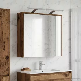    Fürdőszobai tükörszekrény Öreg fa 63,5 x 16 x 62,5 cm Faanyag