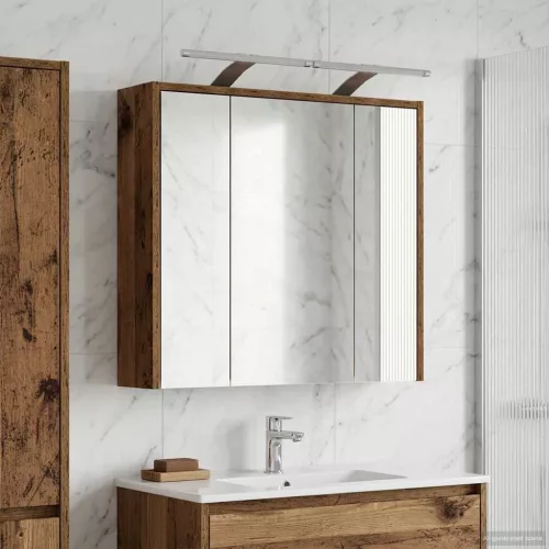  Fürdőszobai tükörszekrény Öreg fa 63,5 x 16 x 62,5 cm Faanyag