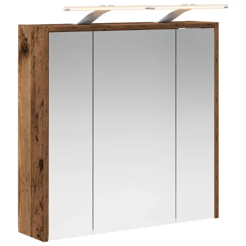  Fürdőszobai tükörszekrény Öreg fa 63,5 x 16 x 62,5 cm Faanyag