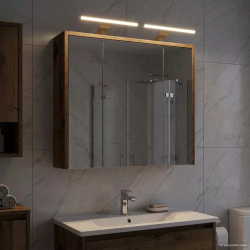  Fürdőszobai tükörszekrény Öreg fa 63,5 x 16 x 62,5 cm Faanyag