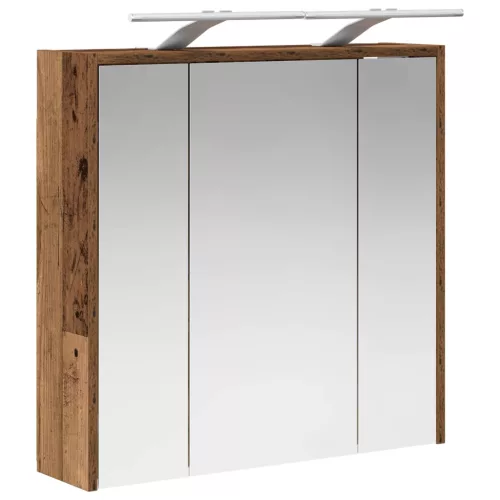  Fürdőszobai tükörszekrény Öreg fa 63,5 x 16 x 62,5 cm Faanyag