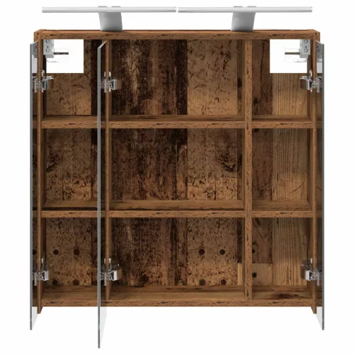  Fürdőszobai tükörszekrény Öreg fa 63,5 x 16 x 62,5 cm Faanyag