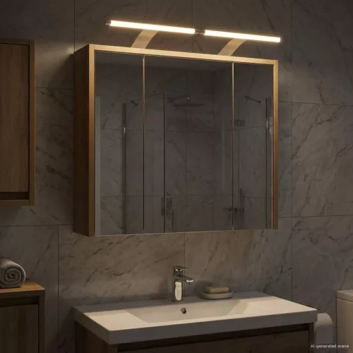  Fürdőszobai tükörszekrény Művészi tölgy 63,5 x 16 x 62,5 cm