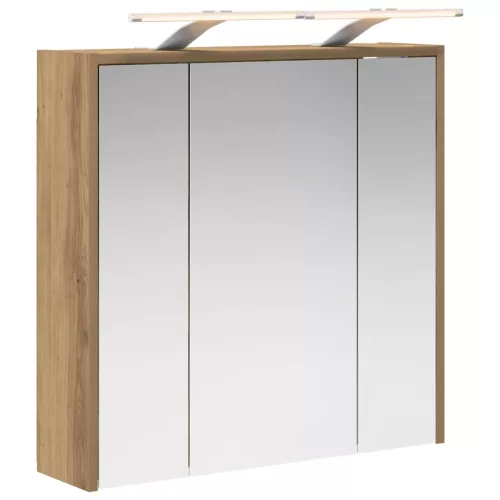  Fürdőszobai tükörszekrény Művészi tölgy 63,5 x 16 x 62,5 cm