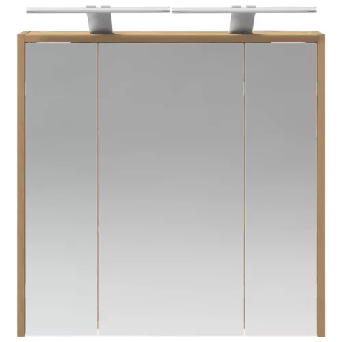  Fürdőszobai tükörszekrény Művészi tölgy 63,5 x 16 x 62,5 cm