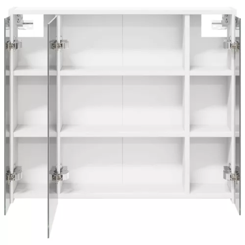  Fürdőszobai tükörszekrény Fehér 73,5 x 16 x 62,5 cm Faanyag