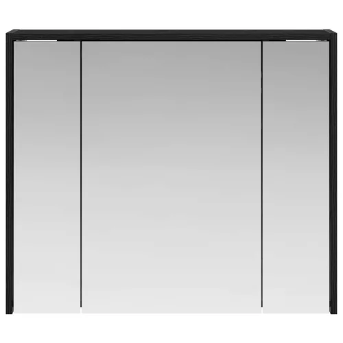  Fürdőszobai tükörszekrény Fekete tölgy 73,5 x 16 x 62,5 cm