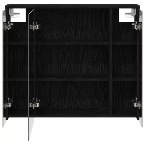  Fürdőszobai tükörszekrény Fekete tölgy 73,5 x 16 x 62,5 cm